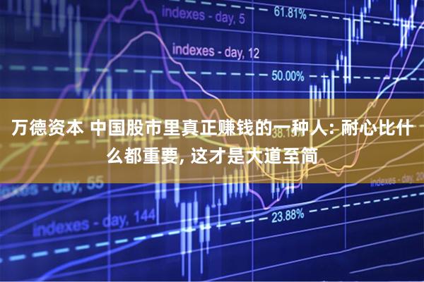 万德资本 中国股市里真正赚钱的一种人: 耐心比什么都重要, 这才是大道至简